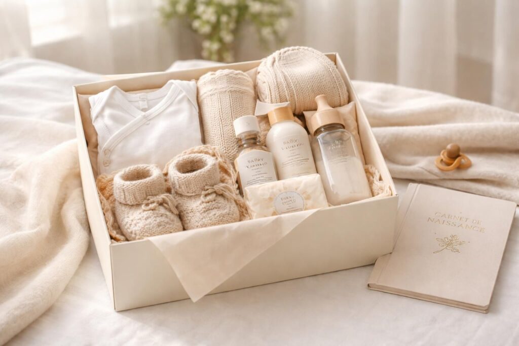 découvrez nos idées de box naissance parfaites pour la maternité, conçues pour accueillir bébé avec douceur et originalité dès les premiers instants.