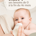 Bébé en train de boire du lait avec un biberon, symbolisant l'alimentation infantile.