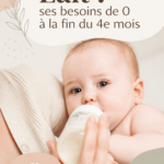 Bébé en train de boire du lait avec un biberon, symbolisant l'alimentation infantile.