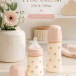 Bouteille d'allaitement Grosmimi PPSU de 300ml sur fond neutre