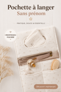 Pochette à langer stylée et pratique pour les parents modernes.