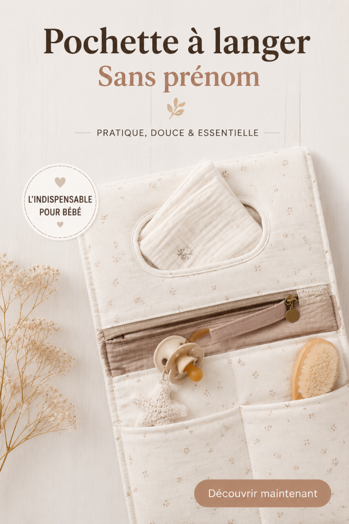 Pochette à langer stylée et pratique pour les parents modernes.
