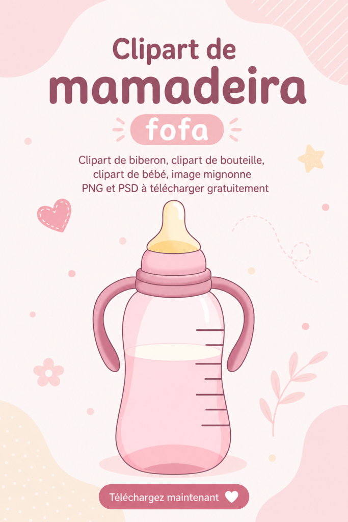 Cliparts de biberons mignons gratuits pour des projets créatifs
