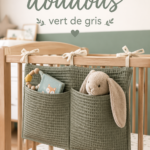 Range doudous vert de gris pour une chambre d'enfant élégante
