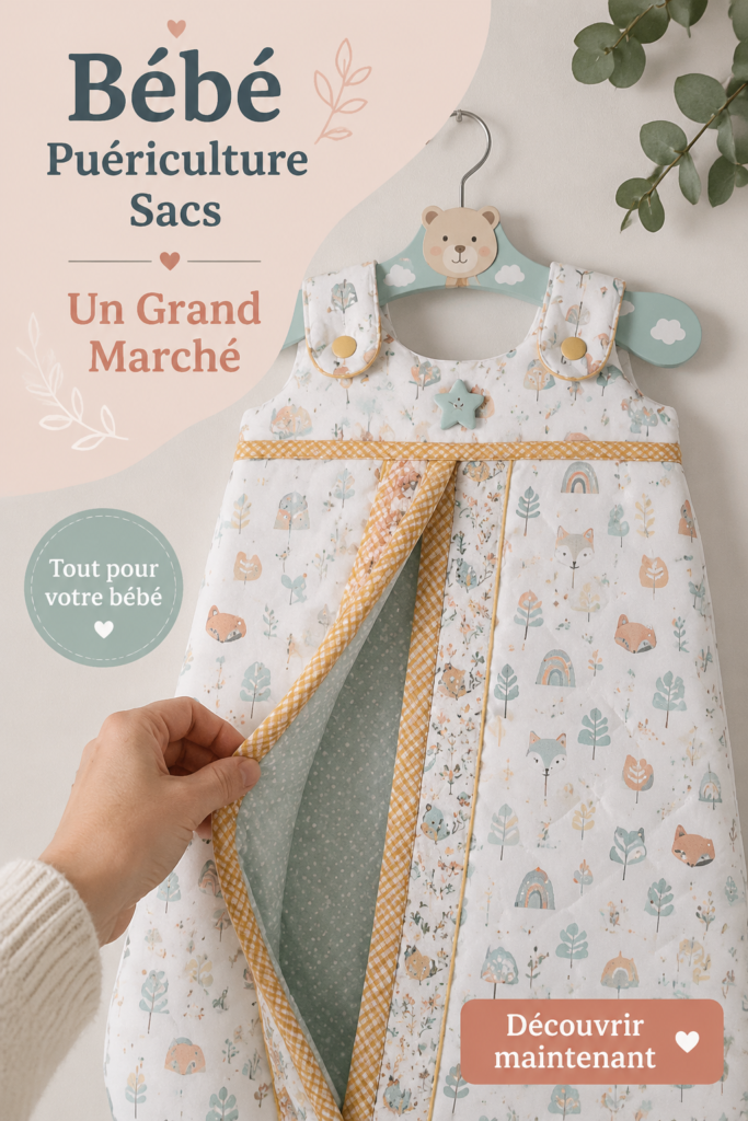 Sac de puériculture pratique avec poche pour bébé
