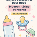 Téléchargement gratuit d'accessoires pour bébés comme biberons et hochets