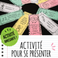 Une salle de classe ornée de décorations de rentrée scolaire avec des élèves en train d'interagir.