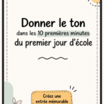 Classe accueillante pour le premier jour d'école