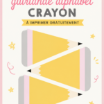 Banderole alphabet colorée à imprimer avec lettres en papier.