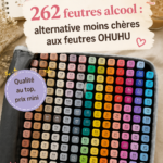 Palette de feutres alcool variés, couleur brillante et vibrante