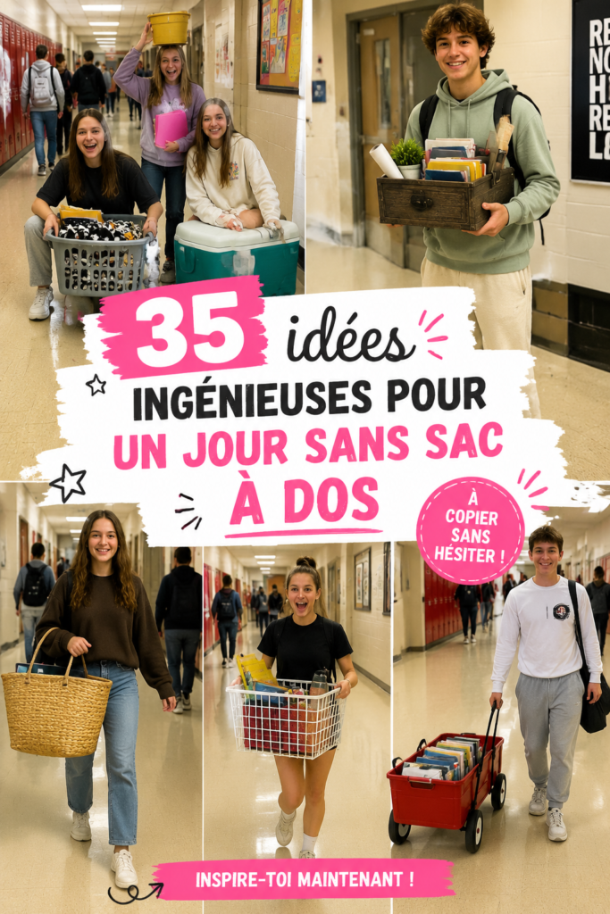 Activités amusantes pour un jour sans sac à dos dans un parc