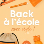 Une étudiante stylée avec un look tendance pour la rentrée scolaire.