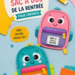 Sac à dos décoré fait main, coloré et original, idéal pour la rentrée scolaire