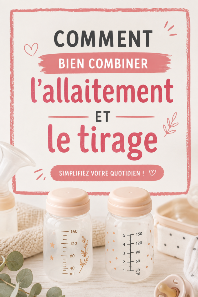 Mère utilisant un tire-lait tout en allaitant son bébé