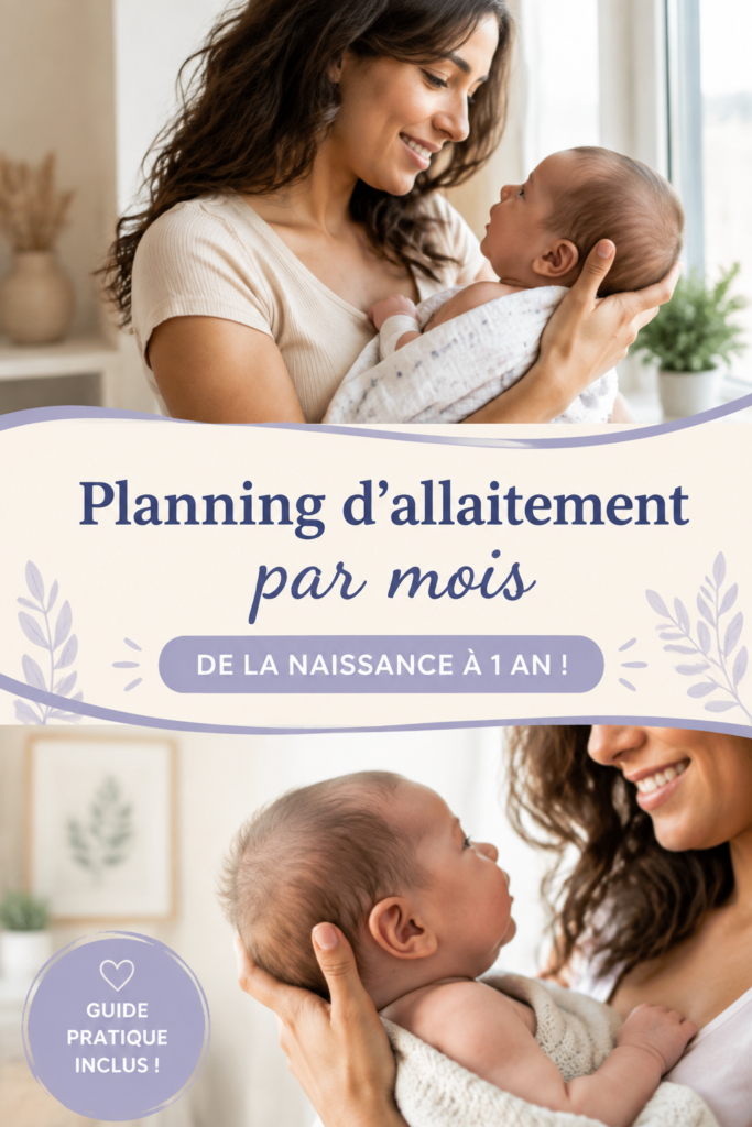 Maman allaitant son bébé, illustrant le lien affectif au sein d'une famille.