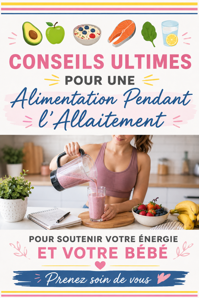 Une mère allaitant son bébé tout en prenant un repas équilibré