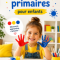 Un espace coloré avec des couleurs primaires dans la chambre d'un enfant.