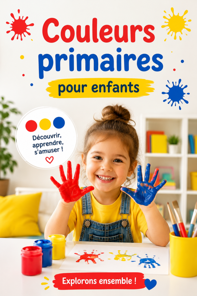 Un espace coloré avec des couleurs primaires dans la chambre d'un enfant.