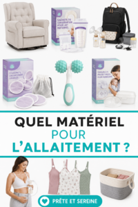 Fournitures nécessaires pour un allaitement réussi avec des accessoires variés.
