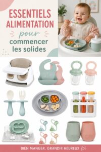 Bébé explorant des aliments solides avec enthousiasme.