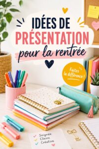 Présentation soignée de fournitures scolaires pour la rentrée