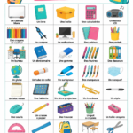 Un sac à dos primaire bien rempli de fournitures scolaires pour la rentrée.