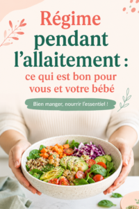 Régime alimentaire pour mamans allaitantes avec des aliments sains