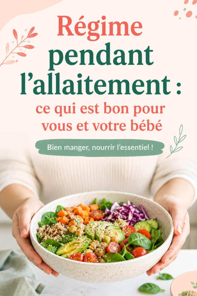 Régime alimentaire pour mamans allaitantes avec des aliments sains