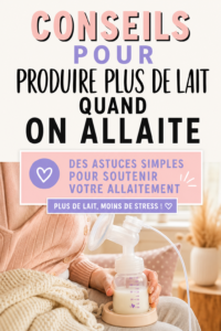 Maman allaitant son bébé avec un tire-lait