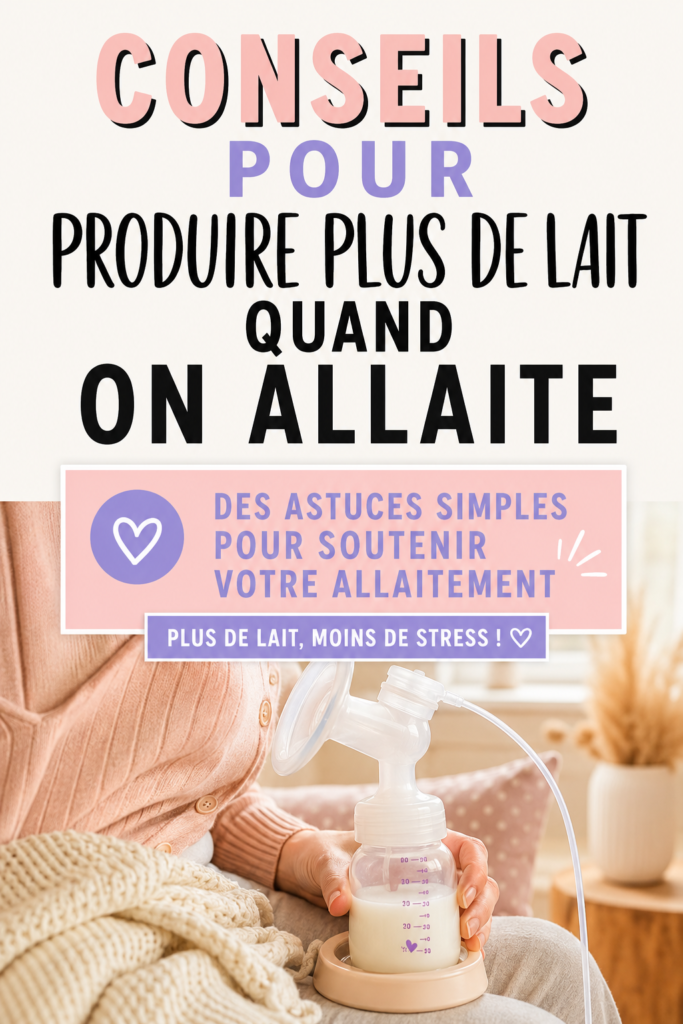 Maman allaitant son bébé avec un tire-lait