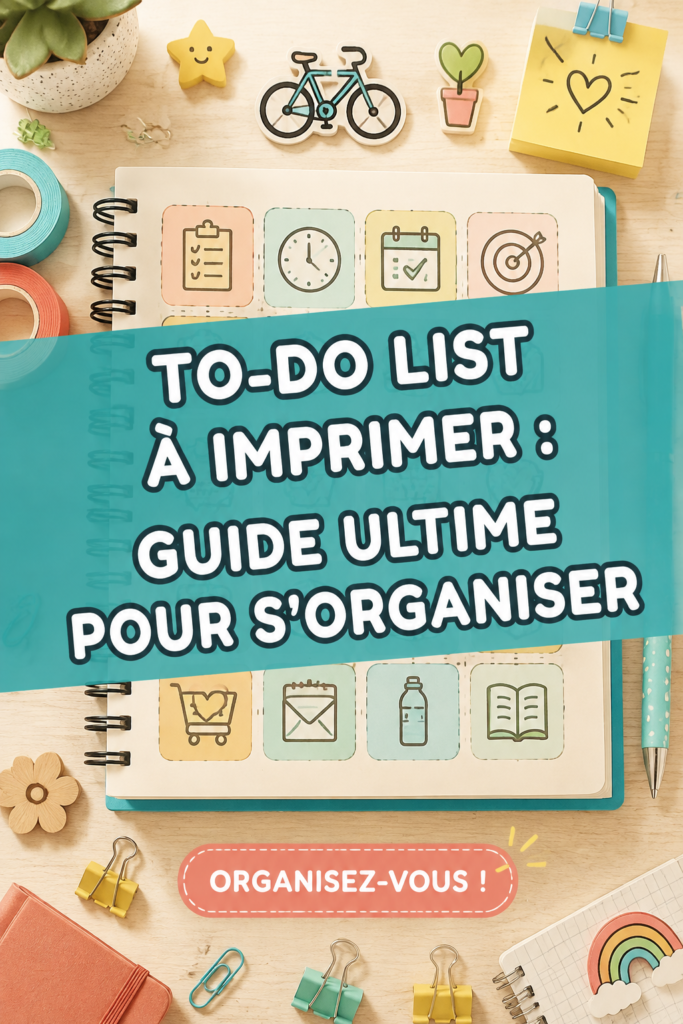 Modèle de to-do list imprimable pour une meilleure organisation familiale.