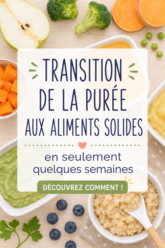 Bébé enthousiaste découvrant des aliments solides pour la première fois