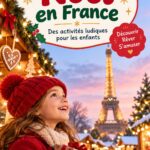 Enfants jouant ensemble autour d'un sapin de Noël décoré en famille