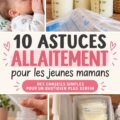Astuce d'allaitement avec une nouvelle maman et son bébé