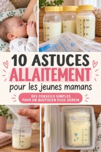 Astuce d'allaitement avec une nouvelle maman et son bébé