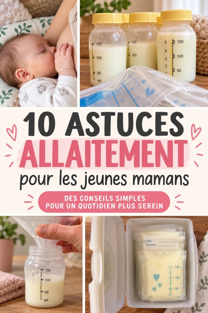 Astuce d'allaitement avec une nouvelle maman et son bébé