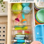 Cuisine moderne avec des solutions de rangement pratique et esthétique.