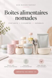 Des contenants de rangement pour des repas organisés et sains.