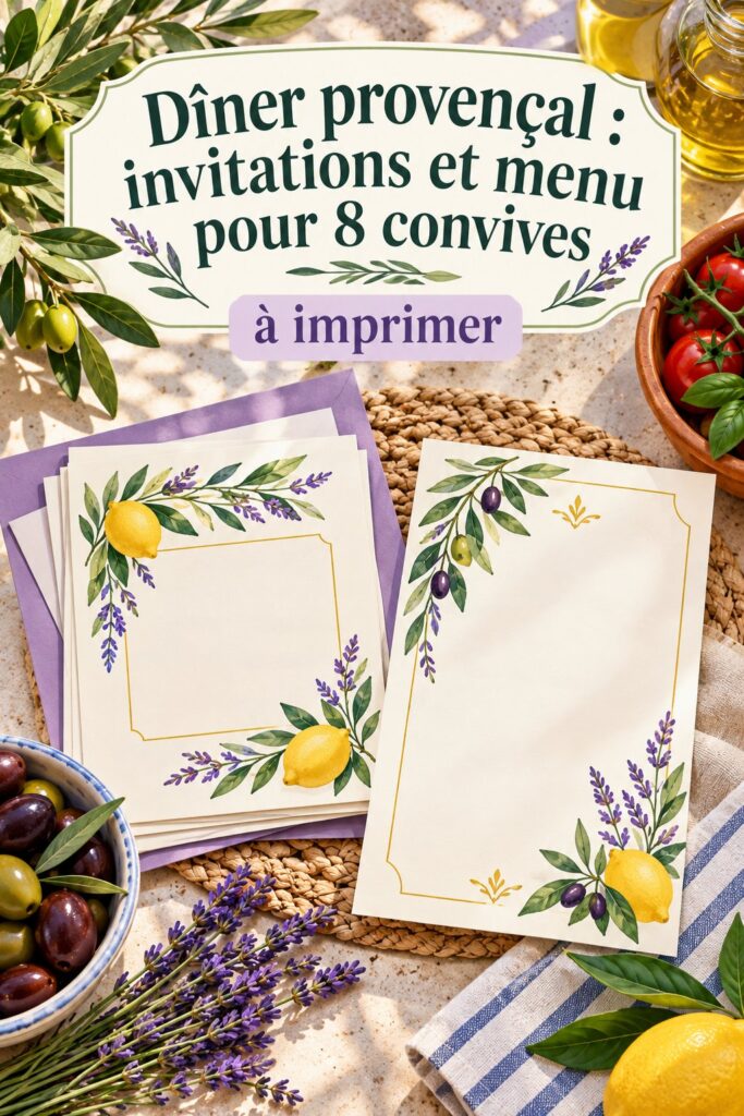 Un dîner provençal élégamment dressé avec des plats colorés sur la table.
