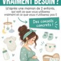 Un ensemble d'essentiels pour bébé sur une table bien organisée.