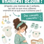 Un ensemble d'essentiels pour bébé sur une table bien organisée.