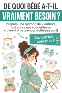 Un ensemble d'essentiels pour bébé sur une table bien organisée.