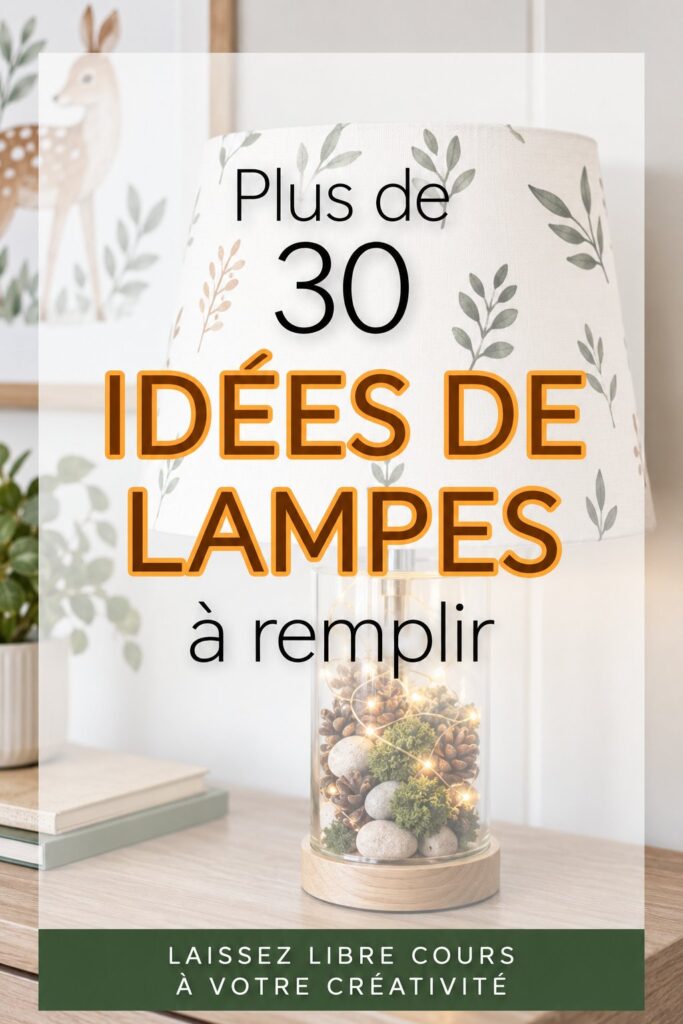 Une lampe élégante remplie de fleurs séchées pour un déco unique
