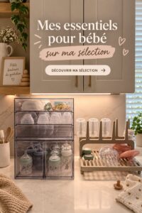 Sélection d'articles de maternité pour un nouveau-né