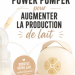 Maman utilisant un Power Pump pour augmenter sa lactation.