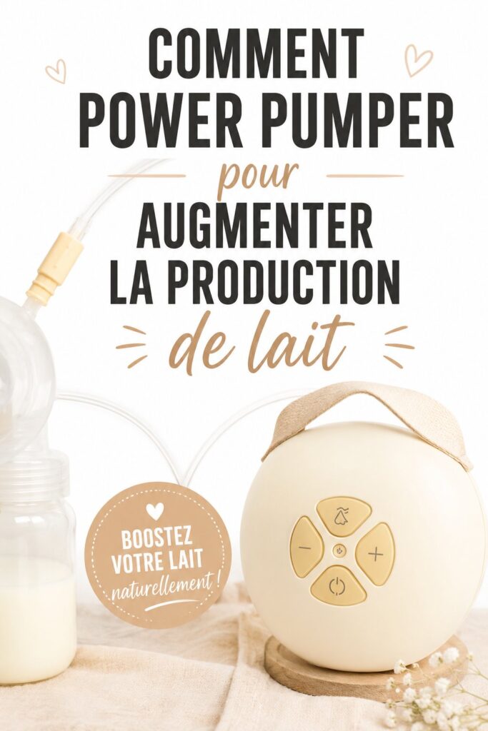 Maman utilisant un Power Pump pour augmenter sa lactation.