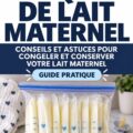Maman préparant des briques de lait maternel dans sa cuisine