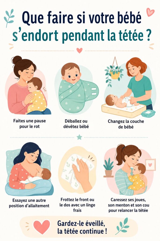 Un bébé allaité paisiblement, entouré d'un environnement calme