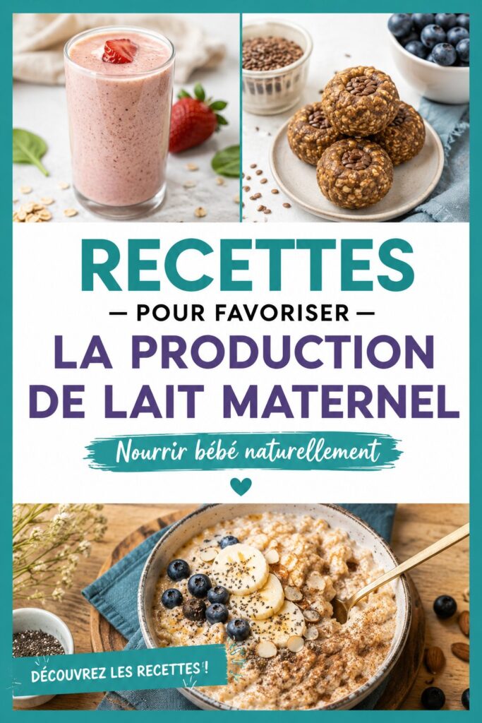 Recettes saines pour augmenter la lactation de manière naturelle