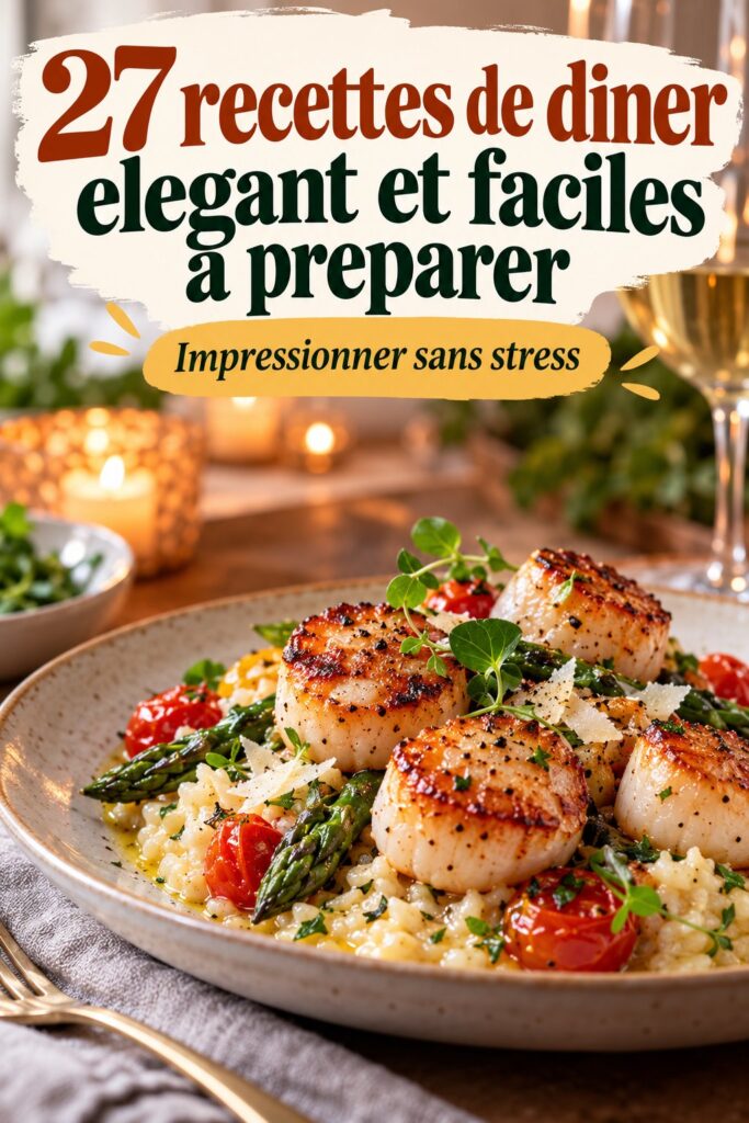 Plats élégants pour un dîner en famille avec des recettes faciles